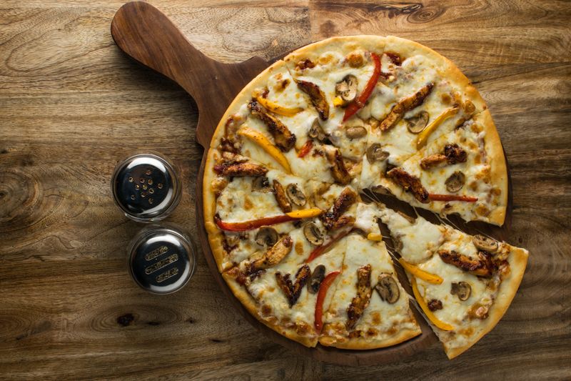 coal fired BBQ chicken pizza anthony's