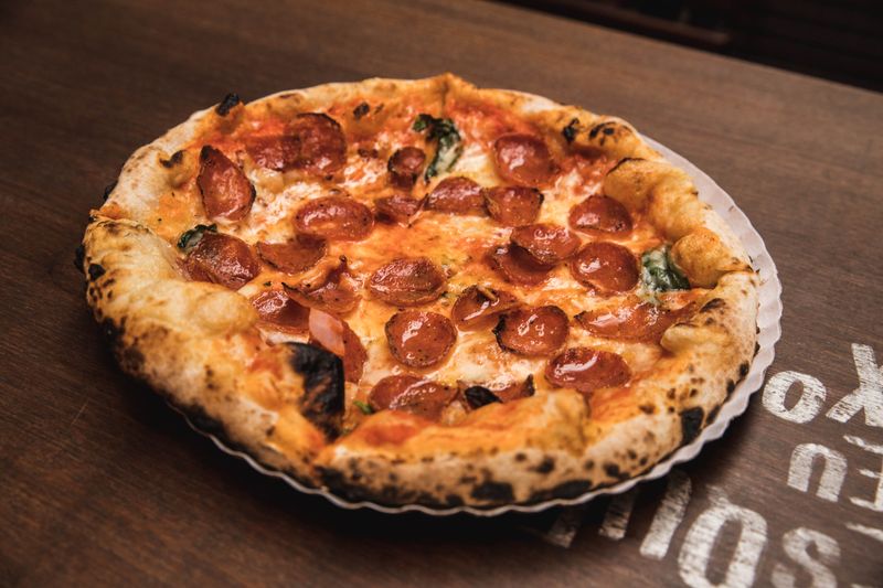 coal fired pizza catering event food spread